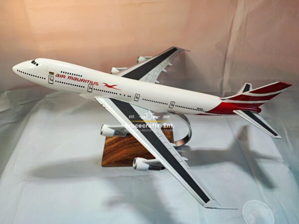 Model of B747-200 Air Mauritius with detailed craftsmanship.